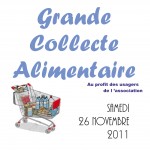 Collecte Alimentaire du 26 Novembre 2011 au profit des Usagers