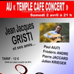 SOIREE SIDACTION - TEMPLE CAFE CONCERT - JEAN JACQUES GRISTI