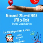 25/04/2018 - Dépistage TROD à l'Université de Corse