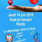 DEPISTAGE TROD au RICANTO JEUDI 14 JUIN